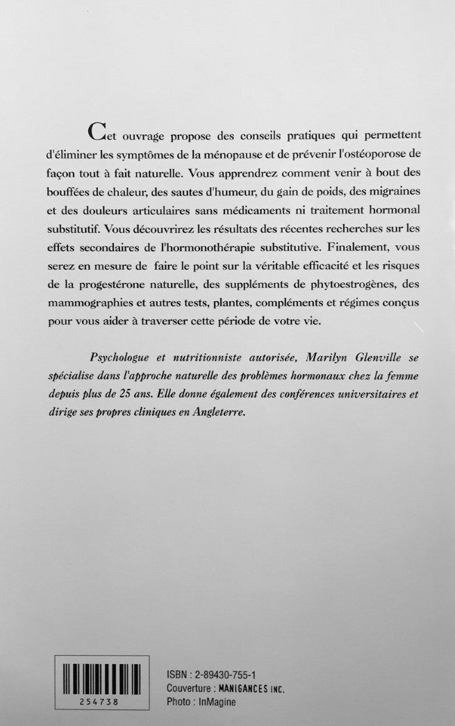 La Ménopause, Naturellement (Marilyn Glenville, P.H. D.)