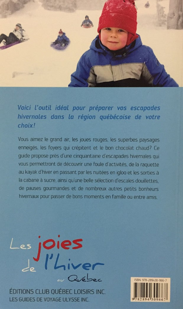 Livre Les joies de l'hiver au Québec (Collectif) (Livre neuf) - ISBN 289430966X
