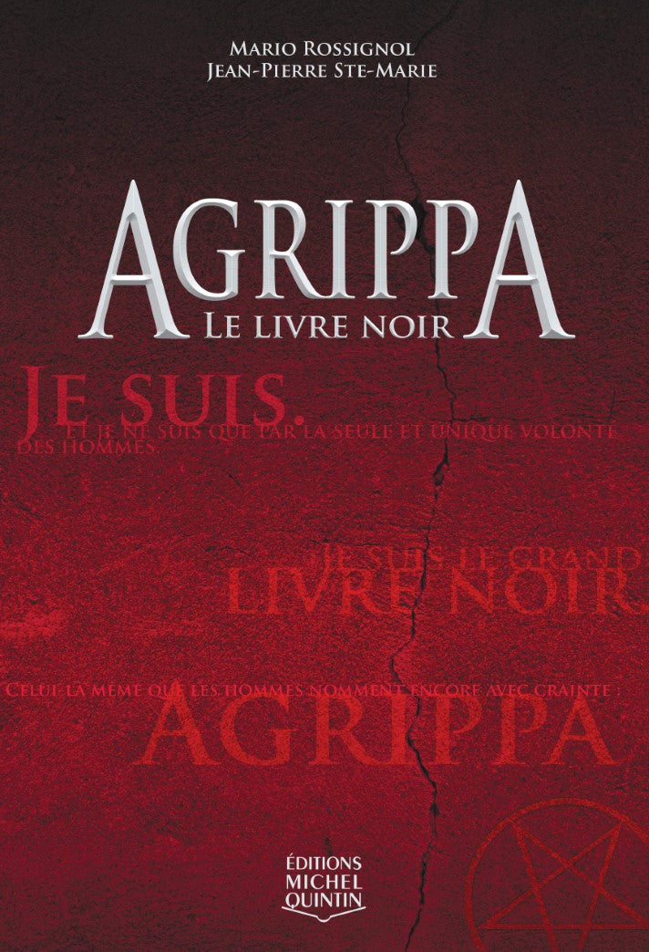 Livre Agrippa # 1 : Le livre noir (Mario Rossignol, Jean-Pierre Ste-Marie) (Livre d'occasion) -...