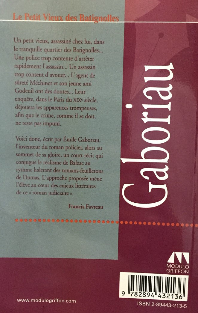 Bibliothèque La Lignée : Le petit vieux des Batignolles