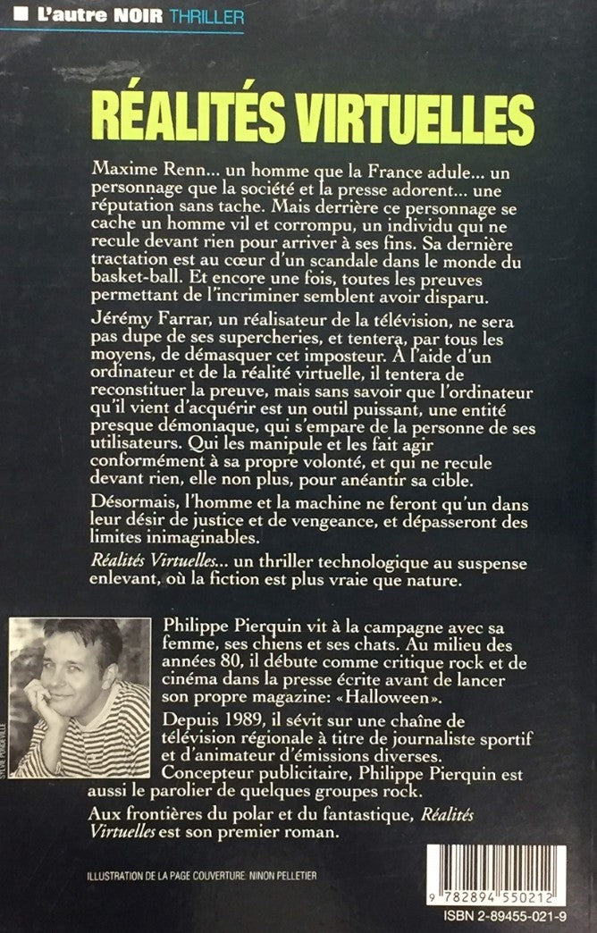 Livre Réalités virtuelles - Philippe Pierquin (Livre neuf) - ISBN 2894550219
