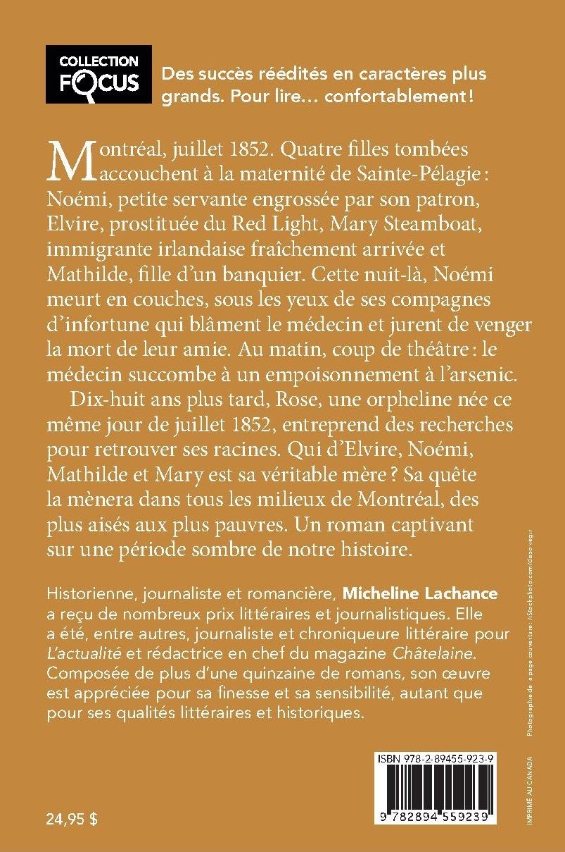 Livre Les filles tombées # 1 : Les silences de ma mère (Collection Focus) (Micheline Lachance)...