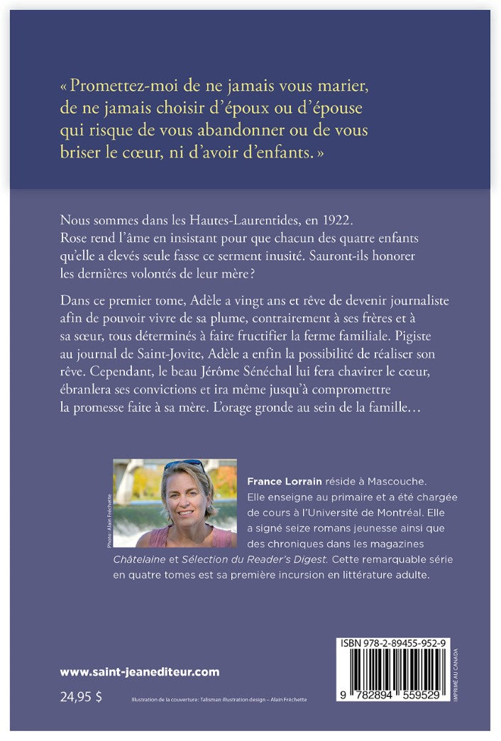 La promesse des Gélinas # 1 : Adèle (France Lorrain)