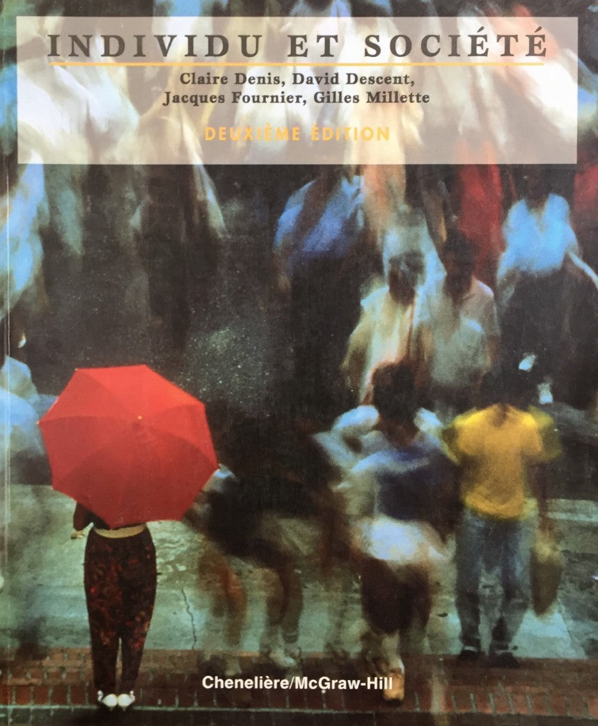 Livre Individu et société (2e édition) - Collectif (Livre d'occasion) - ISBN 2894610033