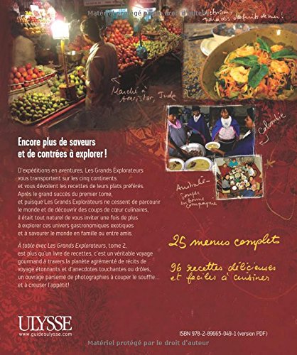 Livre À table avec les grands explorateurs : Menus du monde entier - Collectif (Livre d'occasion)...
