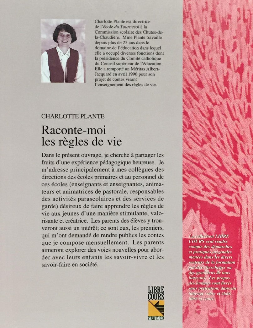 Livre Raconte-moi les règles de vie : Des contes pour l'enseignement des règles de vie à l'école ...