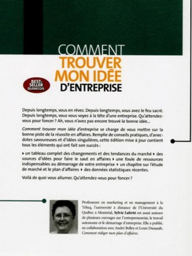 Livre Entreprendre : Comment trouver mon idée d'entreprise (Sylvie Laferté) (Livre d'occasion) -...
