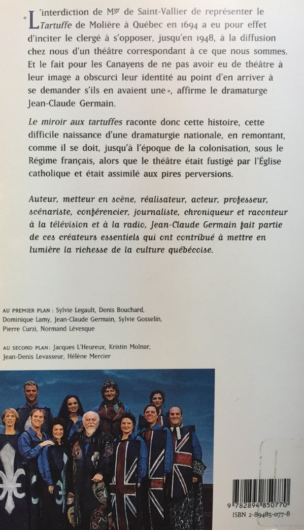 Livre Miroir aux tartuffes - Jean-Claude Germain (Livre d'occasion) - ISBN 2894850778