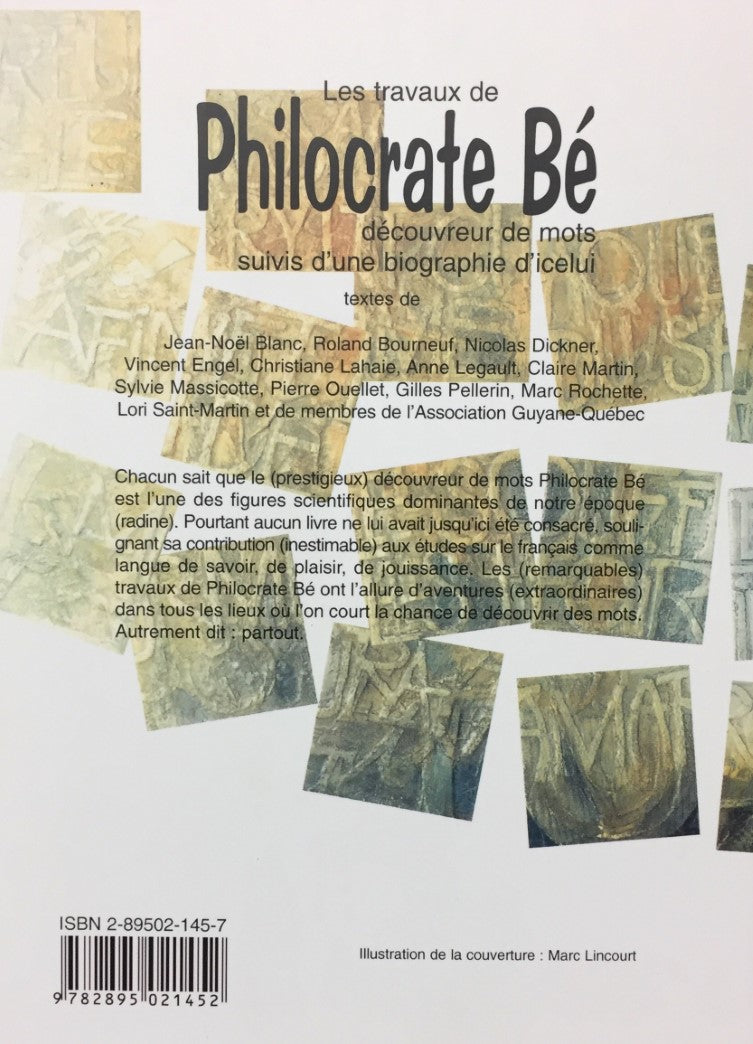 Livre Les travaux de Philocrate Bé découvreur de mots - Collectif (Livre neuf) - ISBN 2895021457