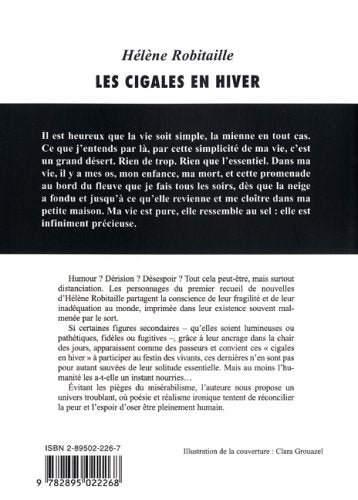 Livre Les cigales en hiver - Hélène Robitaille (Livre d'occasion) - ISBN 2895022267