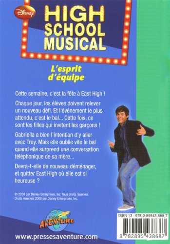 Livre High School Musical : L'esprit d'équipe (Collectif) (Livre d'occasion) - ISBN 2895438684