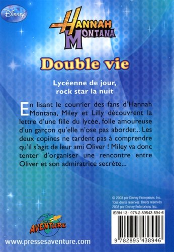 Livre Hannah Montana : Double vie (Collectif) (Livre d'occasion) - ISBN 2895438943
