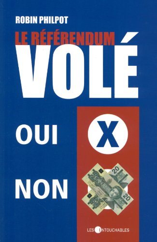 Livre Le référendum volé (Robin Philpot) (Livre d'occasion) - ISBN 2895491895