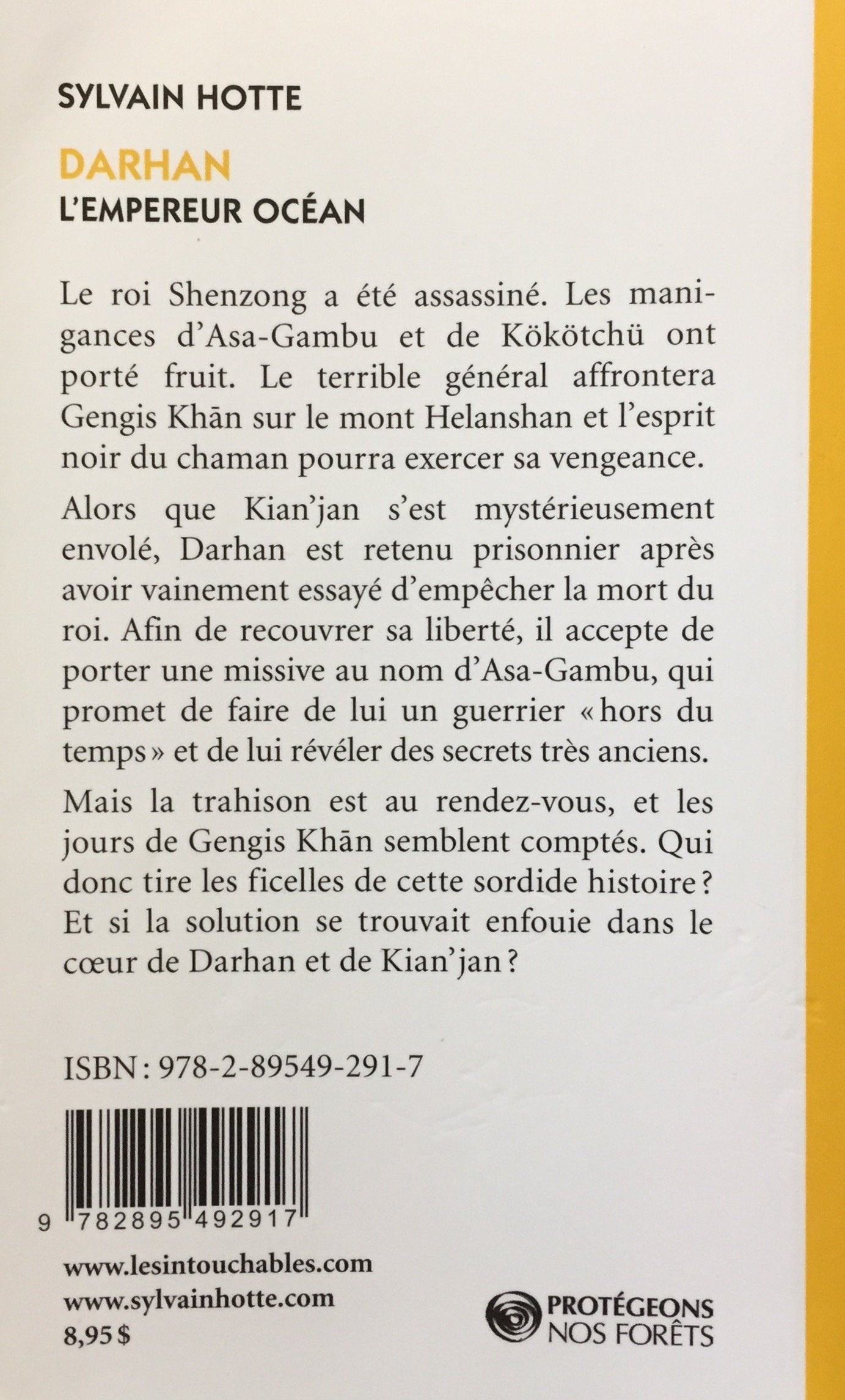 Livre Darhan # 7 : L'empreur Océan (Sylvain Hotte) (Livre d'occasion) - ISBN 2895492913