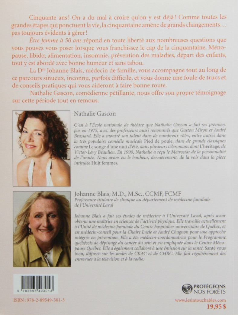 Livre Être femme à 50 ans - Dr Johanne Blais (Livre d'occasion) - ISBN 2895493014
