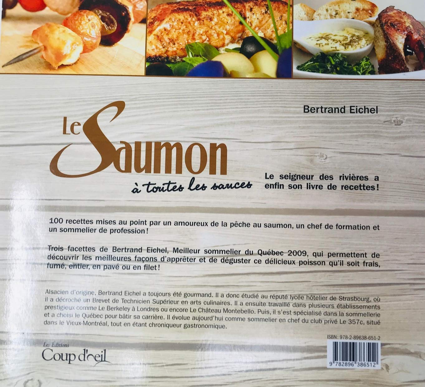 Livre Le saumon à toutes les sauces (Bertrand Eichel) (Livre d'occasion) - ISBN 2896386513