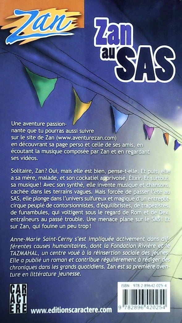 Livre Zan au SAS - Anne-Marie Saint-Cerny (Livre d'occasion) - ISBN 2896420258