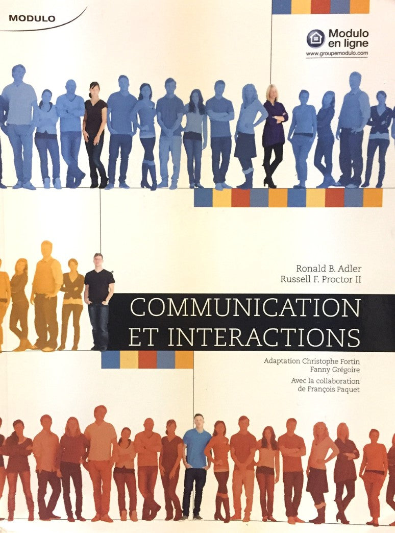 Livre Communication et interactions (Ronald B. Adler, Russell F. Proctor II) (Livre d'occasion)...
