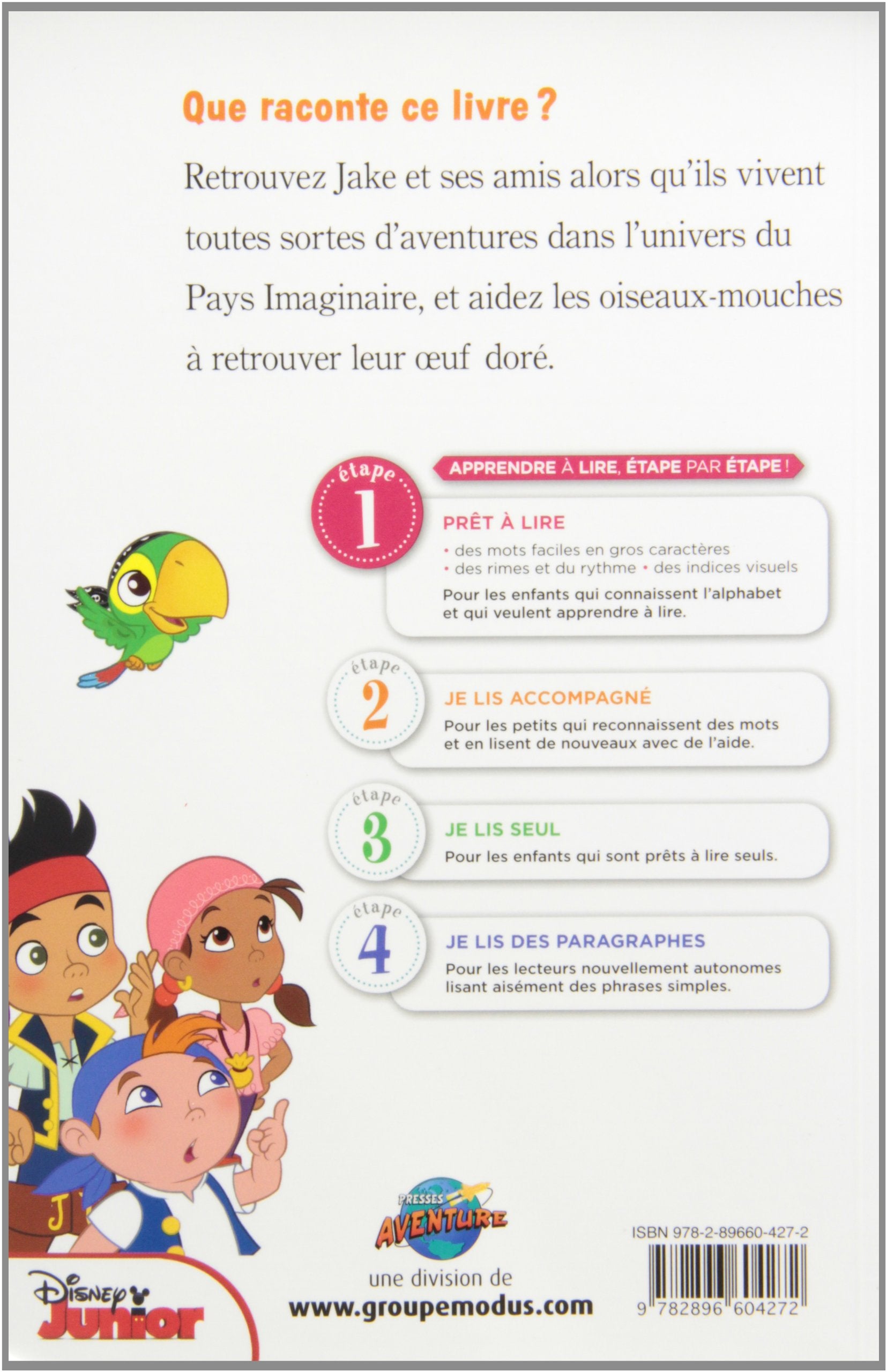 Livre Jake et les pirates du pays imaginaire : L'oeuf doré - Melinda La Rose (Livre d'occasion) -...