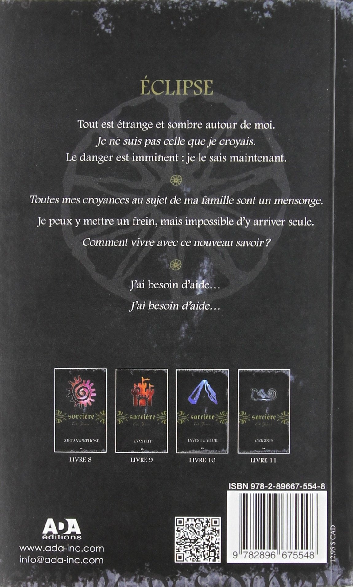 Livre Éclipse - Cate Tiernan (Livre d'occasion) - ISBN 289667554X