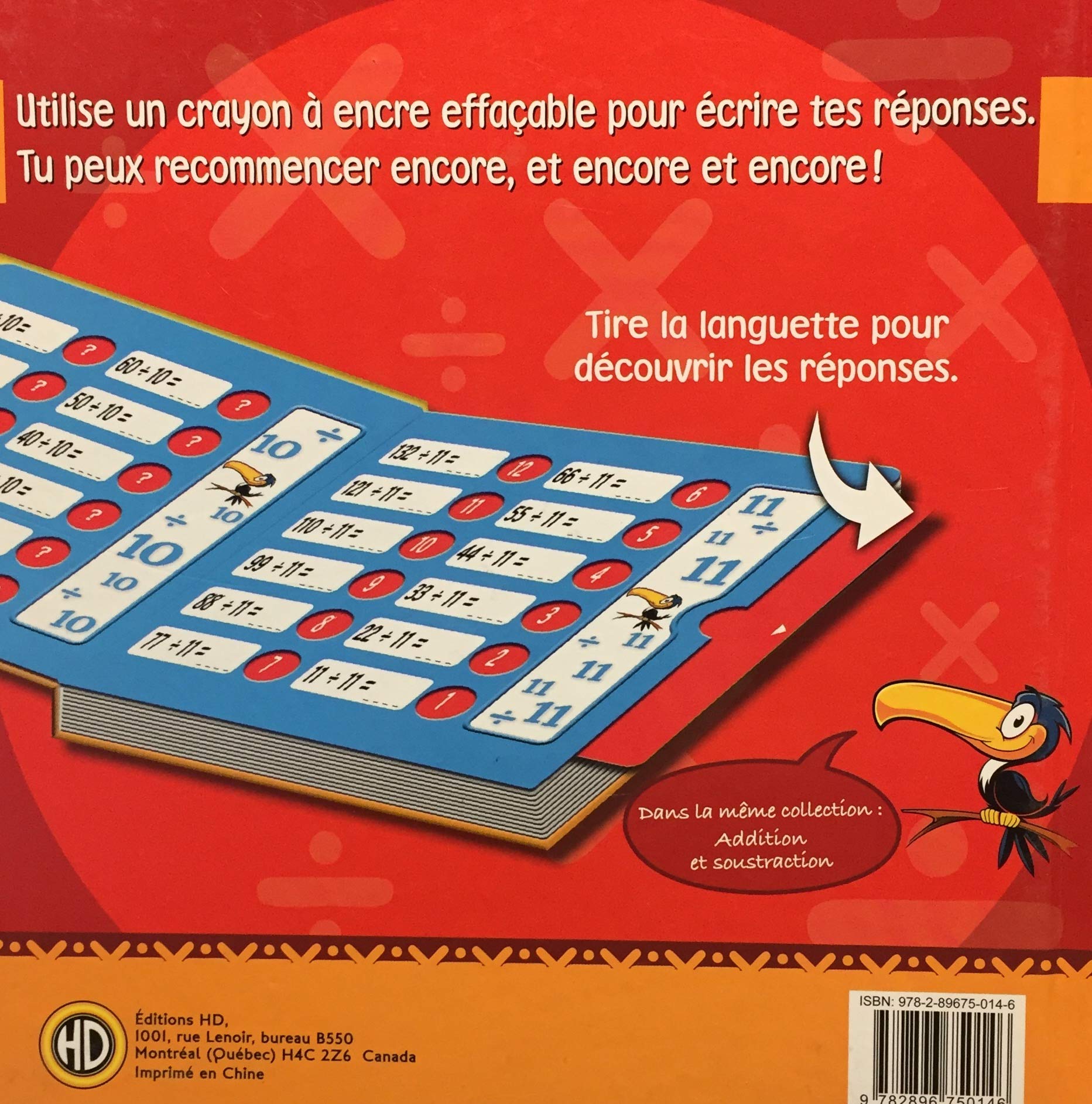 Livre Tables multiplications et divisions (Surfaces effaçables) - Collectif (Livre d'occasion) - ...