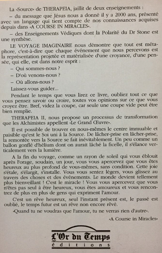Livre Thérapia II : Le voyage imaginaire (Michèle Rose Wainhouse) (Livre d'occasion) - ISBN...