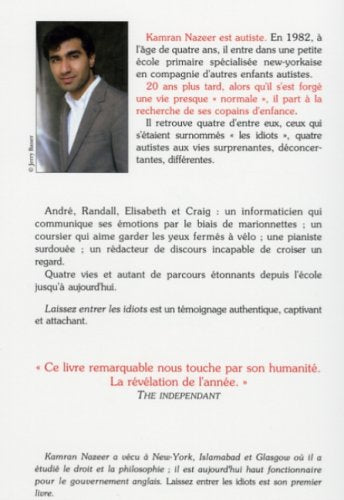 Laissez entrer les idiots : Le regard d'un autiste (Kamran Nazeer)