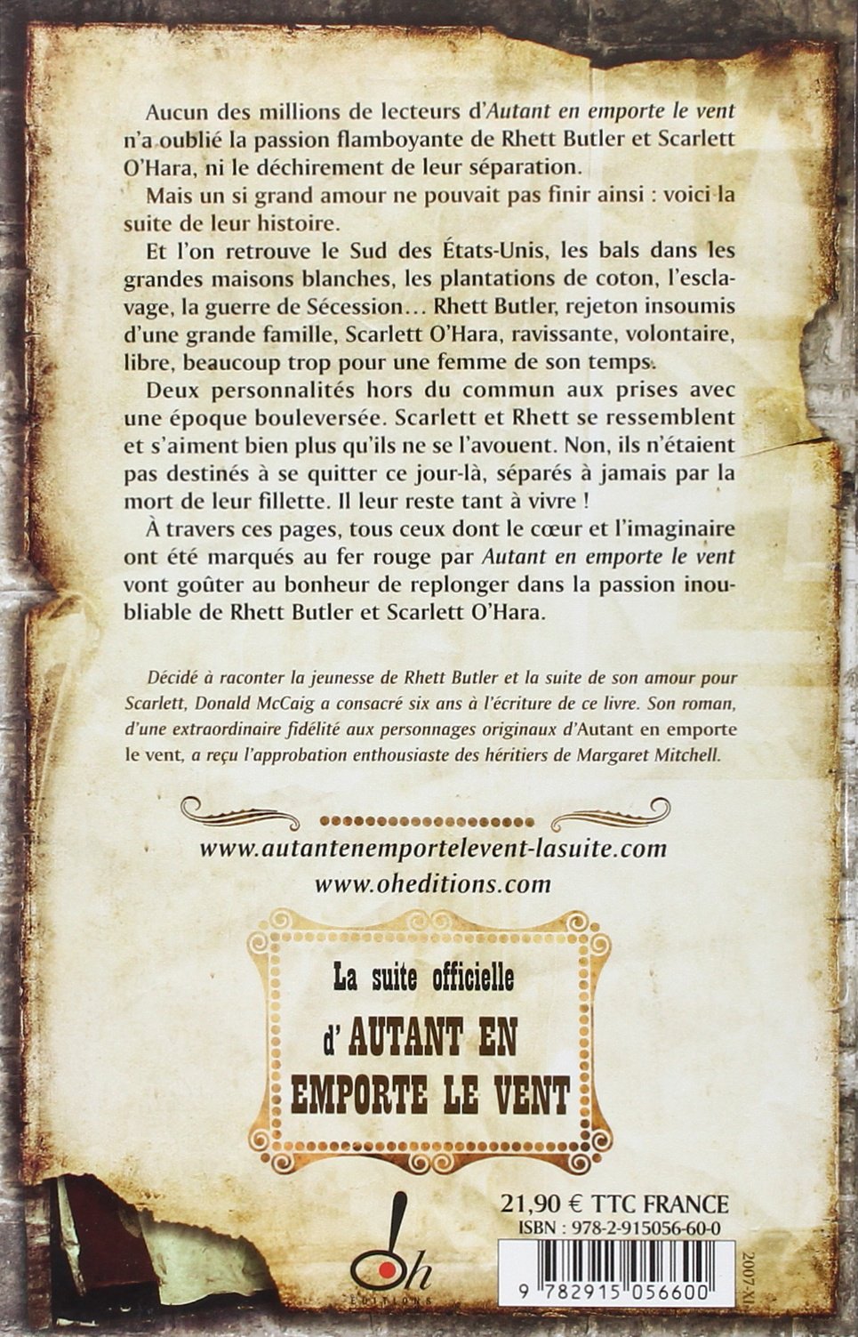 Livre Le clan Rhett Butler: après Autant en emporte le vent - Donald McCaig (Livre d'occasion) - ...