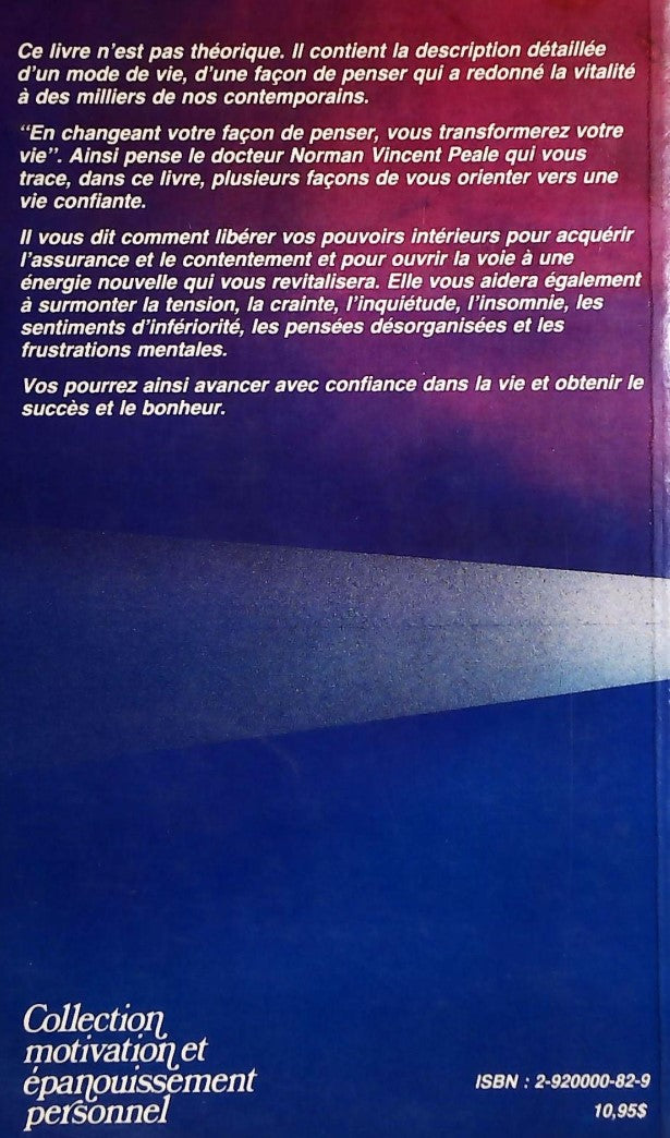 Livre Fais-toi confiance (Norman Vincent Peale) (Livre d'occasion) - ISBN 2920000829