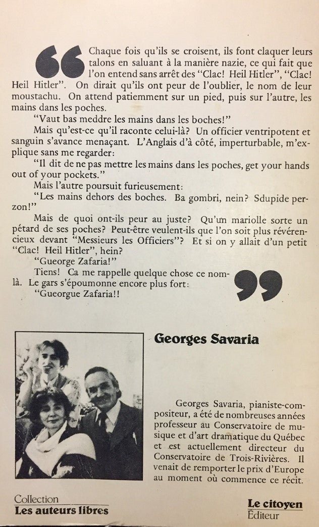 Livre Hors de portée : Un récit d'exode, de captivité et d'évasion - Georges Savaria (Livre d'occ...