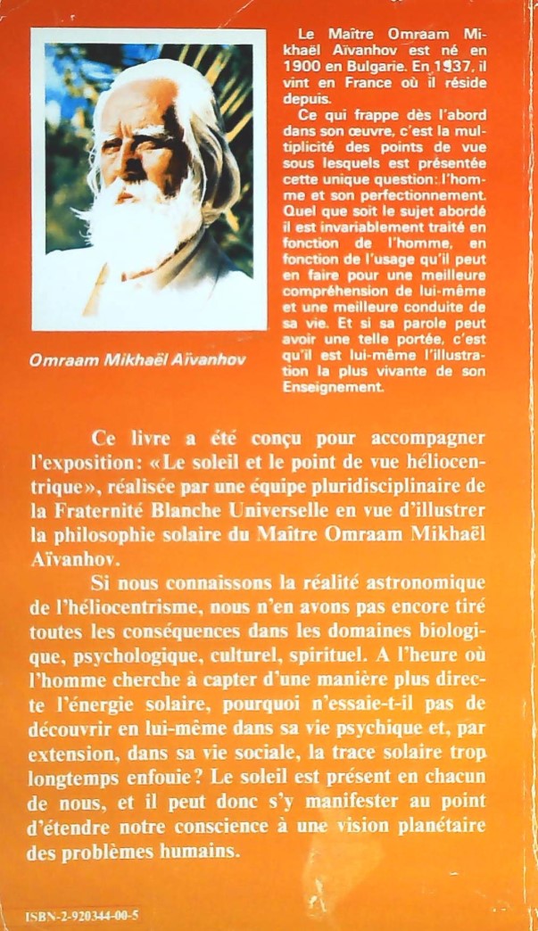 Livre Vers une civilisation solaire - Omraam Mikhael Aivanhov (Livre d'occasion) - ISBN 2920344005