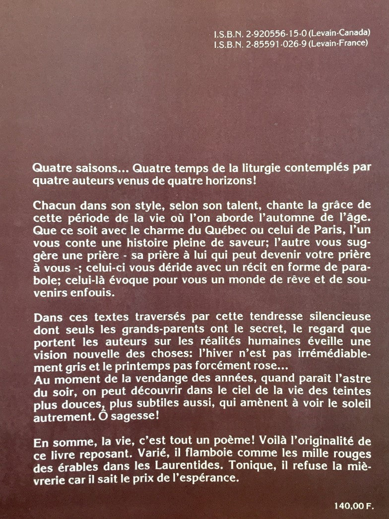 Livre 4 Saisons pour prier - Jules Beaulac (Livre d'occasion) - ISBN 2920556150