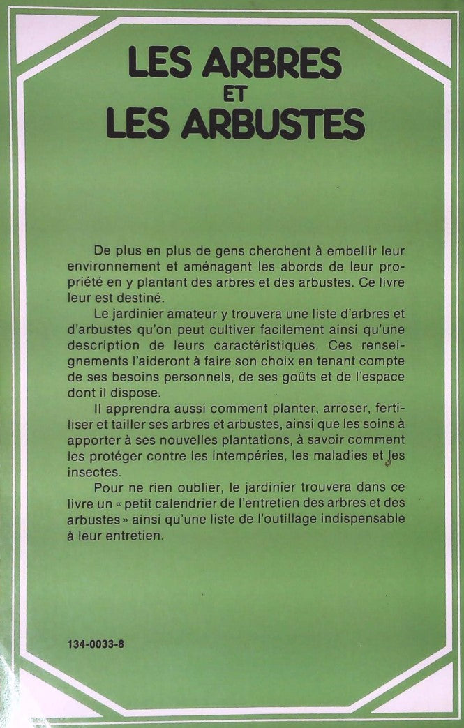 Livre Les arbres et les arbustes - Michelle Perrier (Livre d'occasion) - ISBN 292067031X