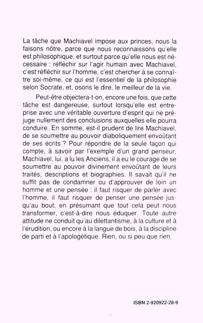 Machiavel sur les princes : Le prince, La vie de Castruccio Castracani (Gérald Allard)