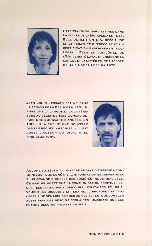 La communication écrite (Patricia Chouinard)