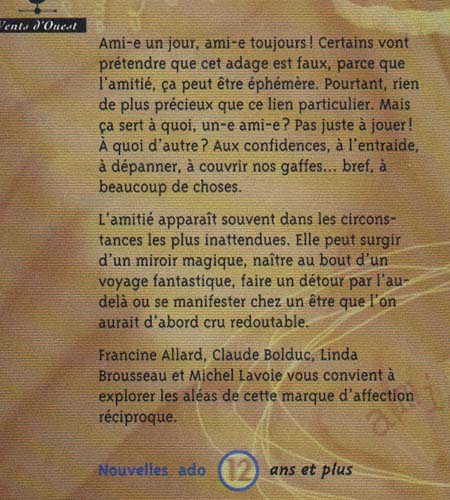 Livre Amitié, dites-vous? - Collectif (Livre d'occasion) - ISBN 2921603837