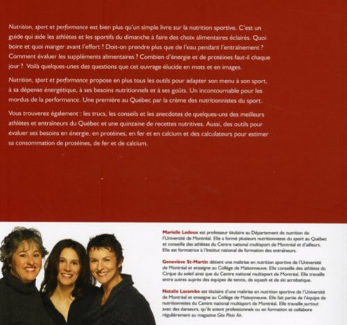 Livre Nutrition sport et performance - Collectif (Livre d'occasion) - ISBN 2922072363
