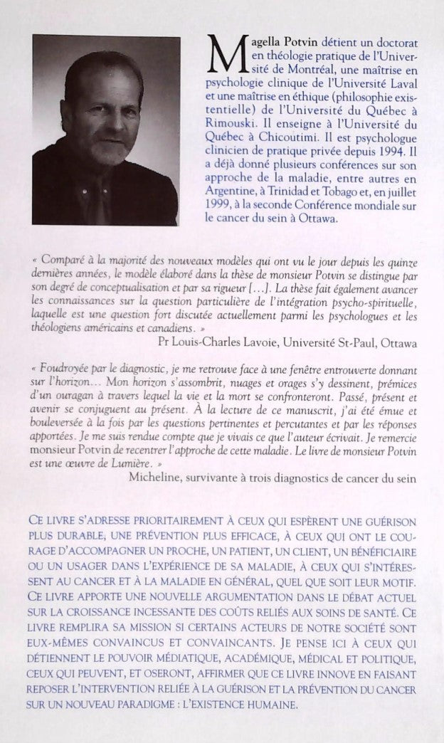 Livre Cancer : Pourquoi? Comment l'éviter? Comment y survivre? : Une approche intégrative-holisti...