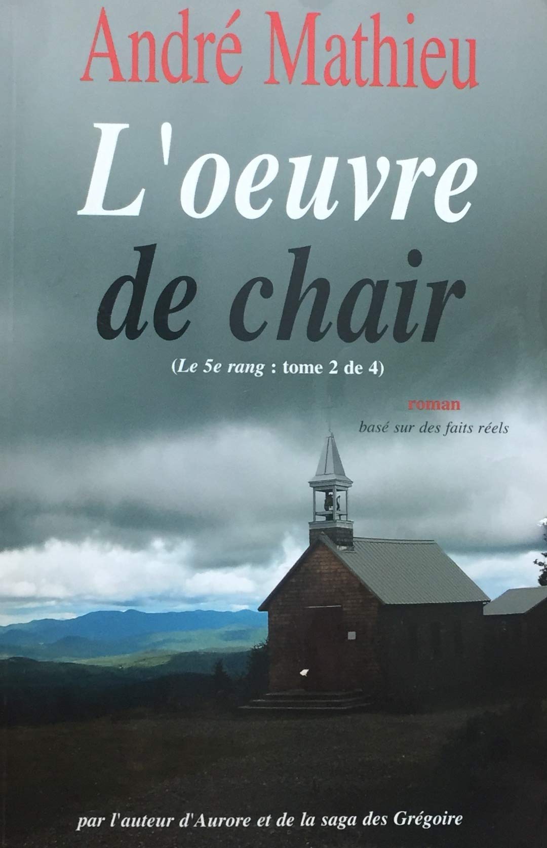 Livre Le 5e rang # 2 : L'oeuvre de chair (André Mathieu) (Livre neuf) - ISBN 2922512428