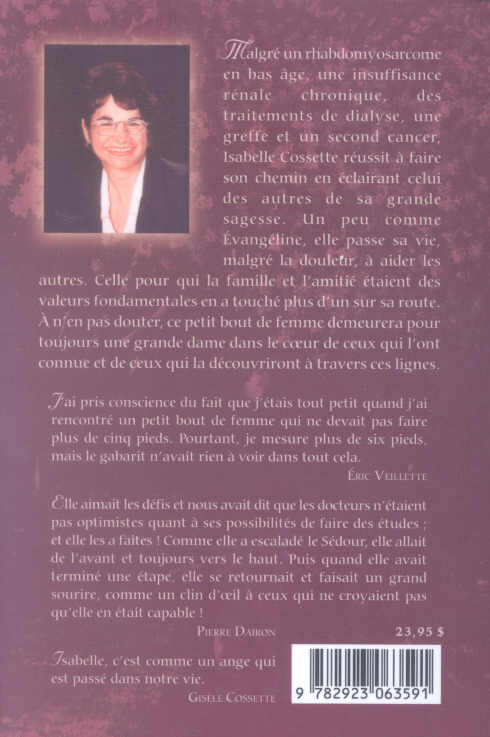 Livre Hommage à ma p'tite Isabelle Cossette : L'histoire d'une grande dame - Christine Aubé-Savoi...