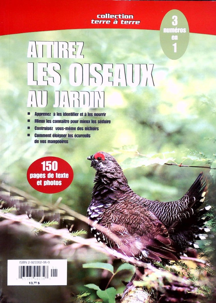 Livre Attirez les oiseaux au jardin (3 numéros en 1) (Livre neuf) - ISBN 2923302060