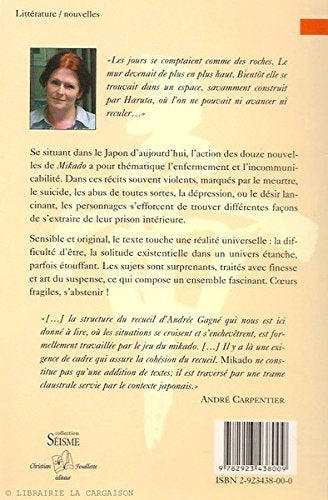 Livre Mikado : jeu de nouvelles - Andrée Gagné (Livre neuf) - ISBN 2923438000