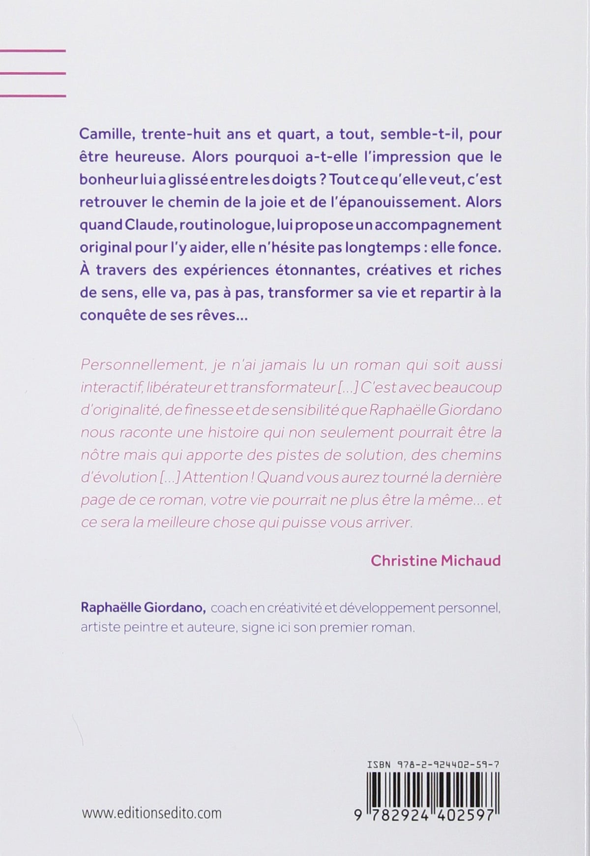 Livre Ta deuxième vie commence quand tu comprends que tu n'es as qu'une (Raphaëlle Giordano)...