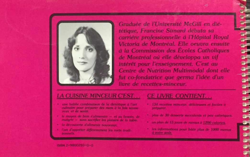 Initiation à la cuisine minceur (Francine Simard)