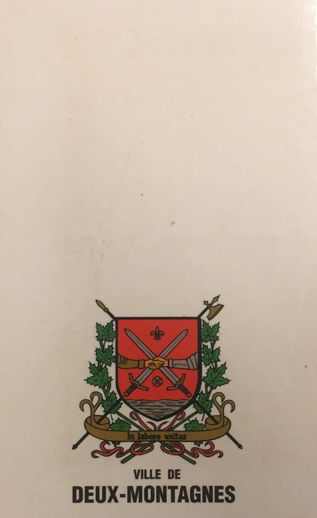 Livre Ville de Deux-Montagnes (1804-1994) - Stéphane Plante (Livre d'occasion) - ISBN 2980378208