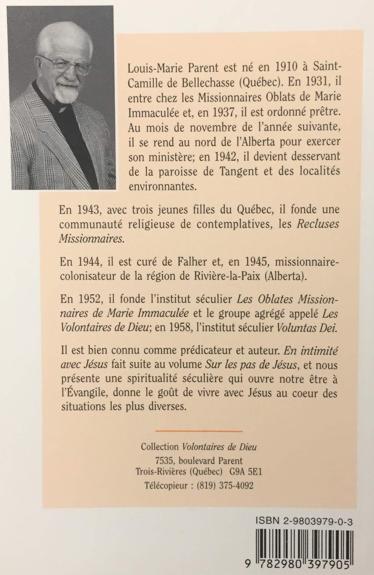 En intimité avec Jésus (Louis-Marie Parent)