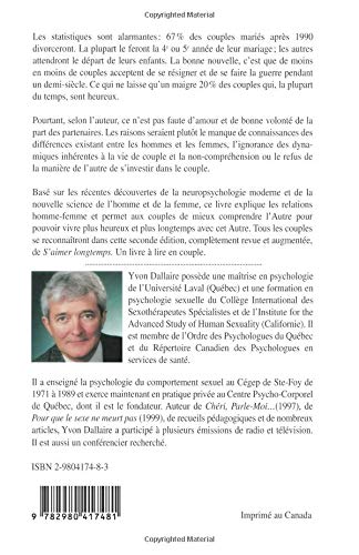 Livre S'aimer longtemps : l'homme et la femme peuvent-ils vivre ensemble ? (Yvon Dallaire)...