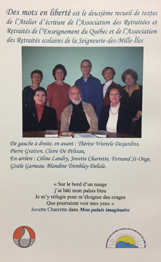 Des mots en liberté : Deuxième recueil de textes de l'Atelier d'écriture des Associations de personnes retraitées A.R.E.Q. et ARSSMI
