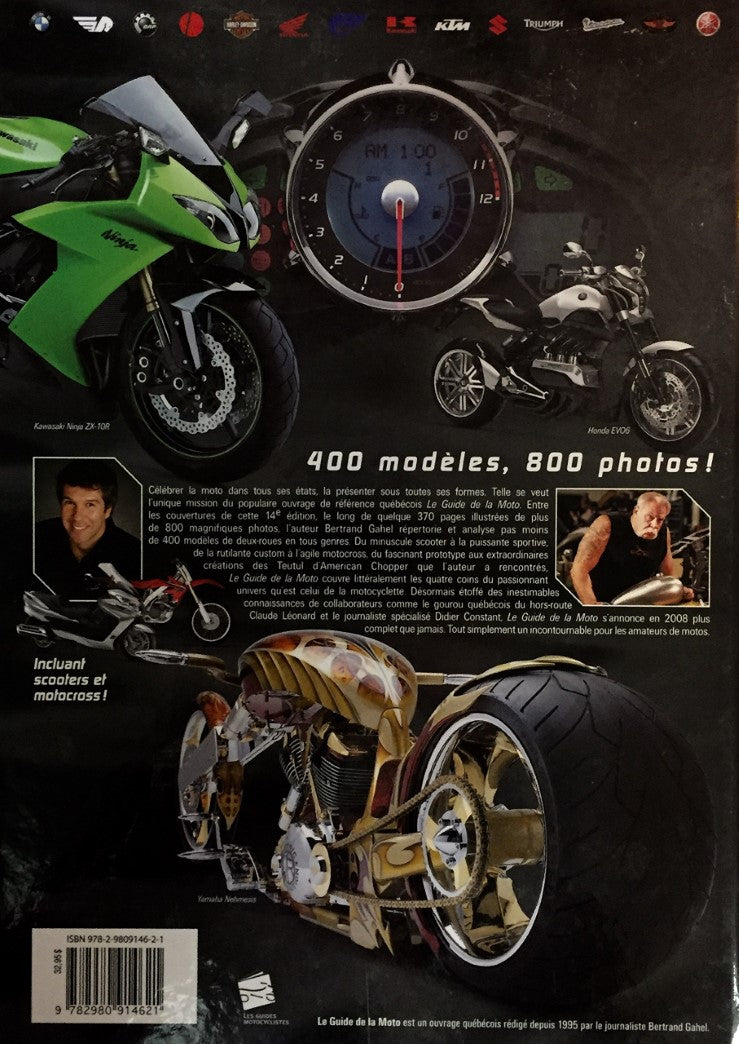 Livre Le guide de la moto 2008 (Bertrand Gahel) (Livre d'occasion) - ISBN 2980914622
