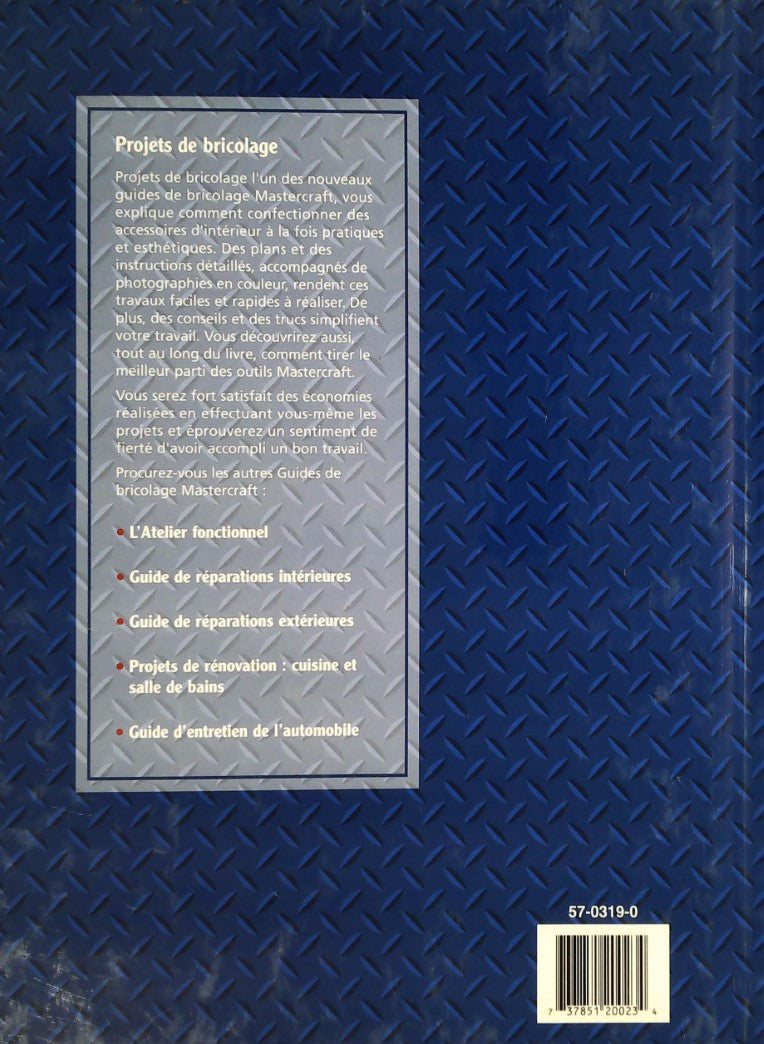 Livre Projets de bricolage - Collectif (Livre d'occasion) - ISBN 0865737703